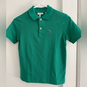NEW!  Lacoste Kids Vibrant Green Polo Shirt - Youth